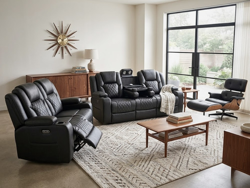 Electric recliner sofa set - recliner,