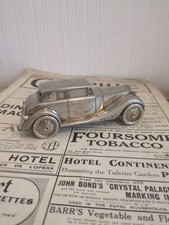 Vintage Silver Plated 1937 Rolls Royce Car Moneybox  Made In Hong Kong 1970's?