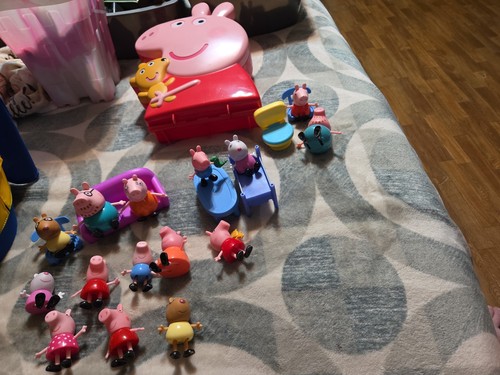 Peppa pig case figures and - pig, case,