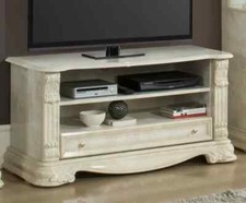 Elizabeth Italian Cream Marble Effect High Gloss TV Unit