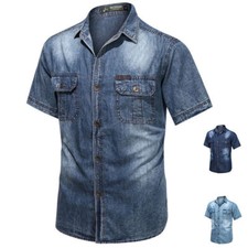 Mens Denim Jeans T-Shirt
