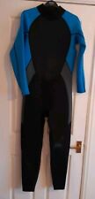 Mens Crane Sports Full Wetsuit Size M (39-41 In Chest) Black Blue Waihui 