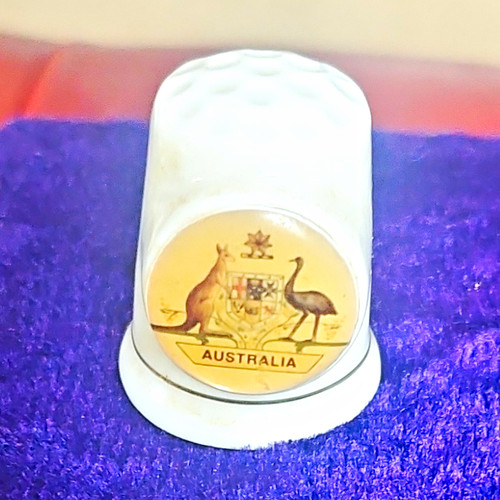 China porcelain sewing thimble - sewing,