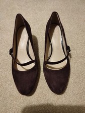 Footglove Purple Wider Fit Heeled Shoes Size 6.5