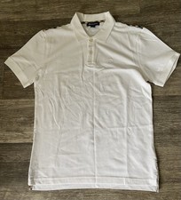 NEW NOT TAGGED MENS AQUASCUTUM WHITE POLO T SHIRT SIZE SMALL