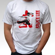 Bruce Lee jump kick t shirt