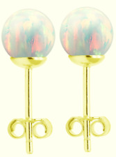 9CT GOLD OPAL BALL STUD