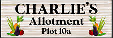 Personalised allotment sign