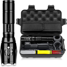 LED Torch Rechargeable,2000 Lumen Super Bright Tactical Flashlight L2 CREE...