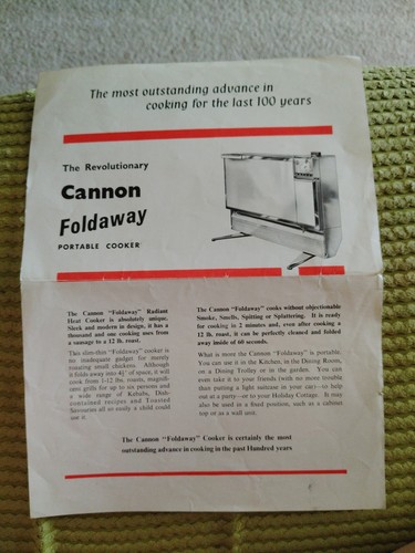 Cannon foldaway portable - cannon,