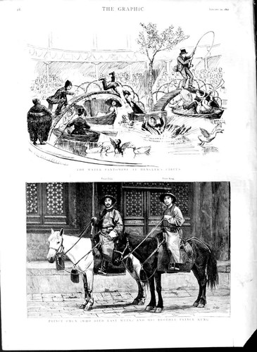 Old antique print - print, 1891