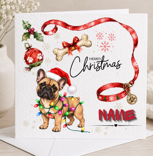 Personalised christmas dog - christmas,