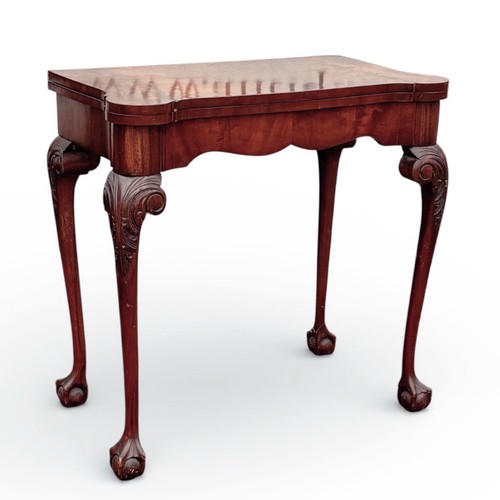 Mahogany games table - games, fold