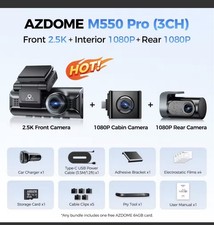AZDOME M550Pro 3Channel Dash