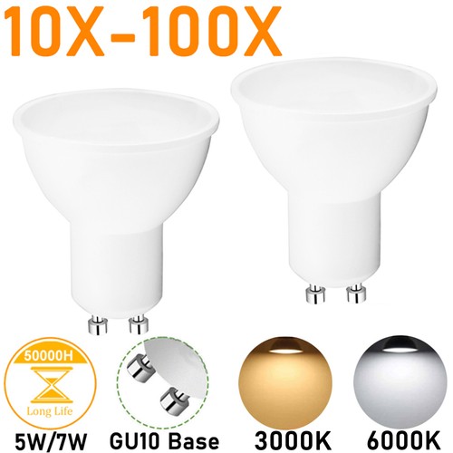 100x led gu10 light - gu10, 5w