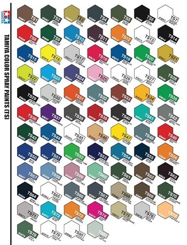 Tamiya color plastic spray - tamiya, ts