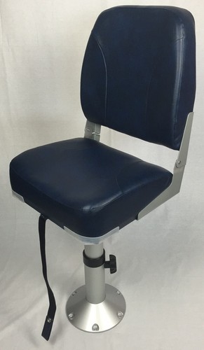 Folding boat seat - folding, adjustable