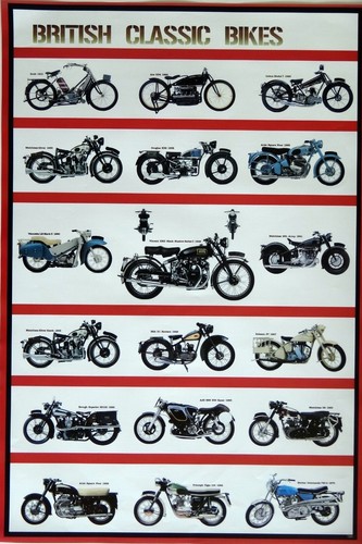 Motorcycles british classic - "british,