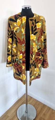 Zara mustard tropical coat - tropical, uk