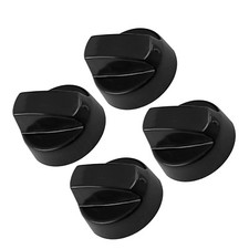 4 x DELONGHI Oven Cooker Black Hob Flame Burner Hotplate Control Switch Knobs