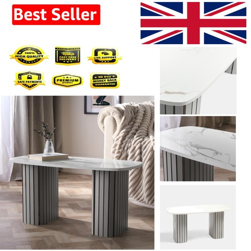 Wooden coffee table - coffee, white