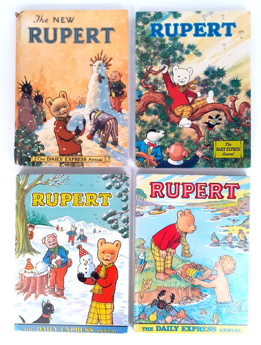 Vintage rupert bear annuals - vintage,