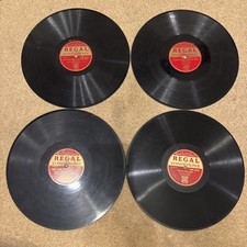 4x GEORGE FORMBY Wartime WW2 Vintage 78rpm Gramophone Records REGAL ZONOPHONE