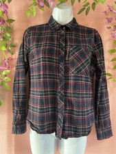 Primark blue & red long sleeve checked shirt size 10