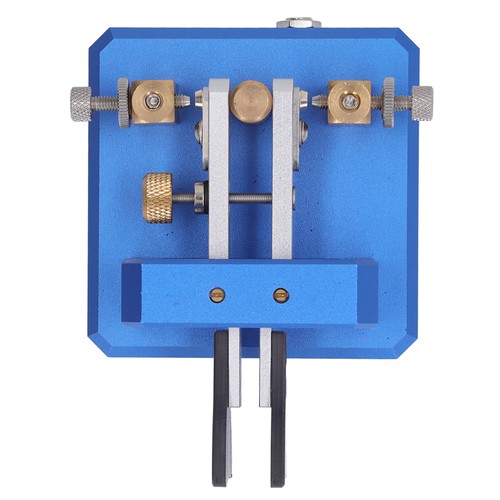 Blue morse code key - blue, double