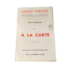 Savoy Theatre A La Carte