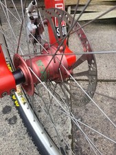 Retro Downhill 26" wheels & tyres Red Hope Big Un hubs on Mavic D521 Rims DH