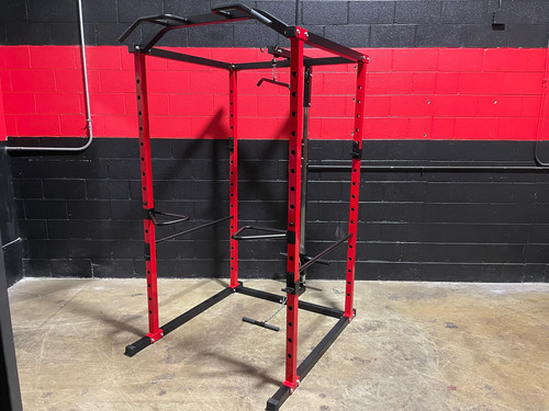 Power rack with - with, pulley
