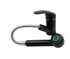 Black Kitchen Tap Pull Out