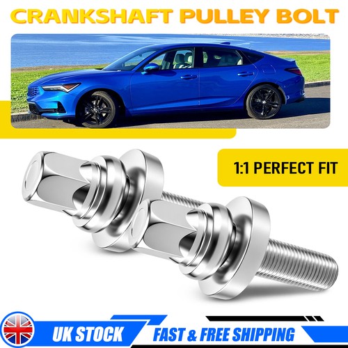 Crankshaft pulley bolt fits - 2x,