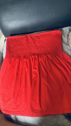 Ladies red bandeau top size - bandeau,