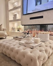 Square Chesterfield Footstool