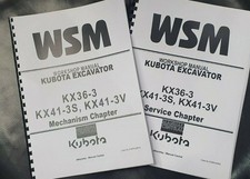 KUBOTA EXCAVATOR KX36-3 KX41-3S KX41-3V SERVICE & MECHANISM WORKSHOP SERVICE