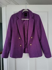 New Look Purple Boucle