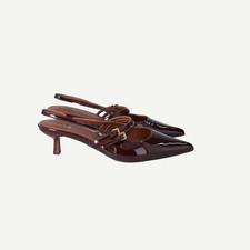 Reiss Womens Burgundy Leather
