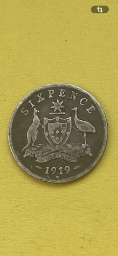 1919 australian sixpence - 1919,