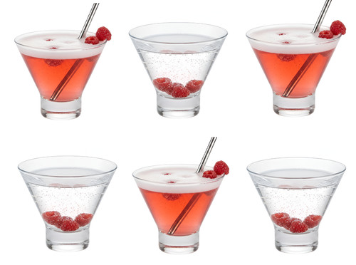 Cocktail glass set - glass, 6