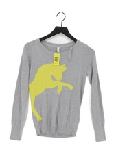 H By Henry Holland Women's Jumper UK 6 Grey Acrylic