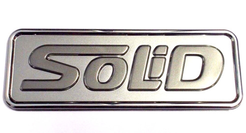 Solid type siver badge elddis - solid,