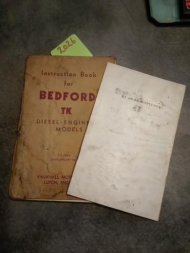 Bedford lorry instruction - lorry,