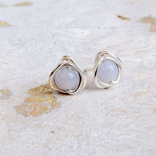 Blue lace agate 925 - blue, sterling