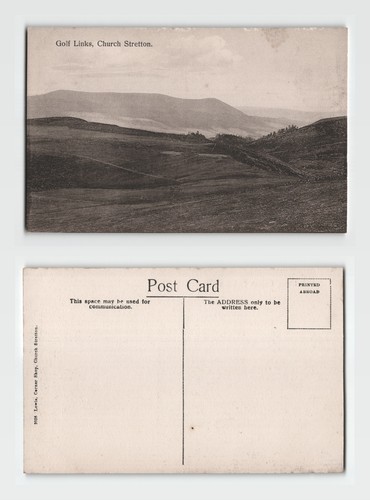 Postcard golf links church - postcard,