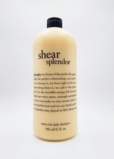 Philosophy Shear Splendor Extra Rich Daily Shampoo 32oz New & Sealed *NO PUMP*