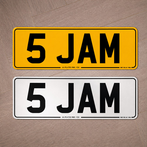 Small short number plates - short,