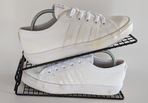 Adidas nizza white trainers - adidas,