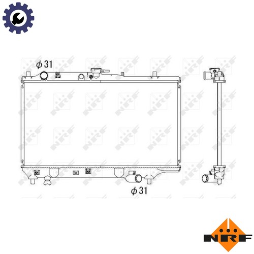 Radiator engine cooling 53322 - engine,